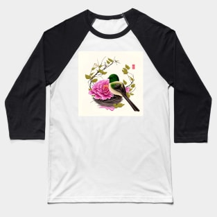 Asian Bird Splendor Baseball T-Shirt